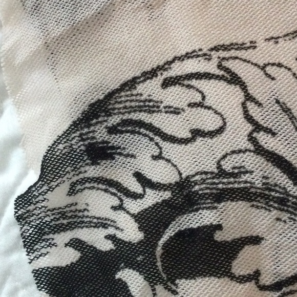 Express Mesh Babydoll Floral Peasant Tank Top Sz S - Picture 6 of 12